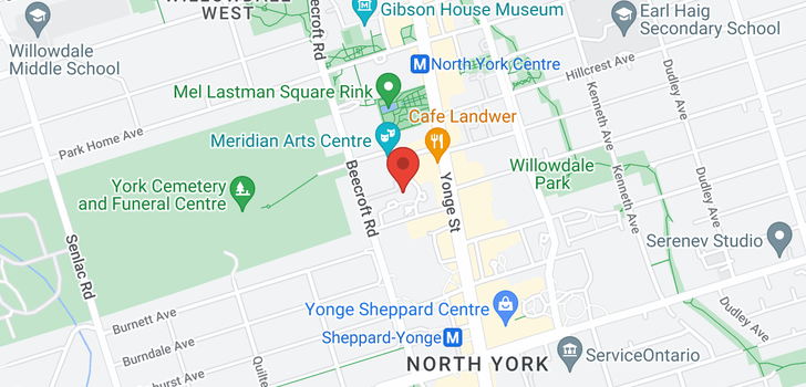 map of #1706 -155 BEECROFT RD